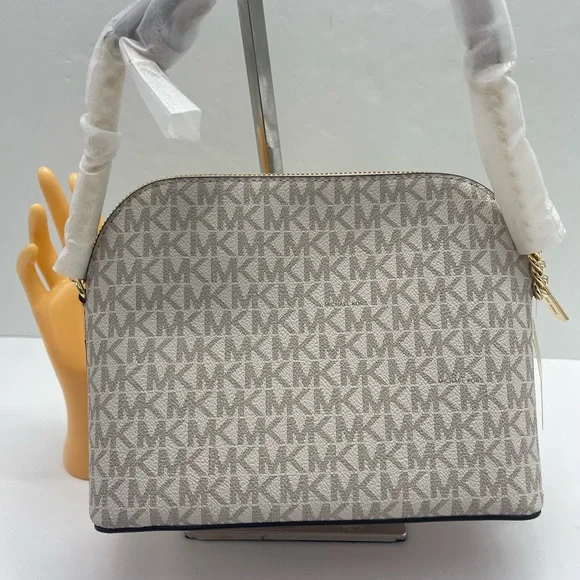Michael Kors Jet Set Travel Med Logo Dome Crossbody XCROSS XBODY Powder Blush NW